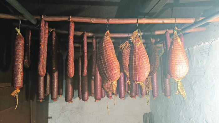 Smoke-hanging-meat
